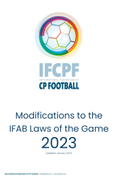 IFCPF Modifications to the Laws of the Game - 2023