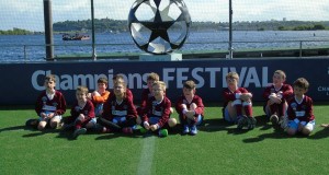 Celebrating UEFA's support for CP Football