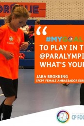 IFCPF Female Ambassador - Europe: Jara Brokking