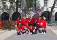 Players from Cerebral Palsy United FC at the UEFA Champions Festival. (Photo: Supplied)